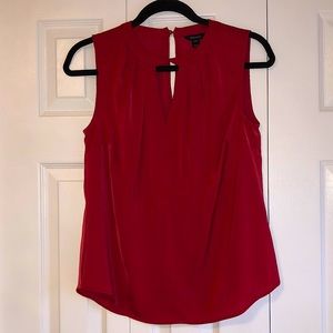 RW&Co Red Sleeveless Dress Shirt